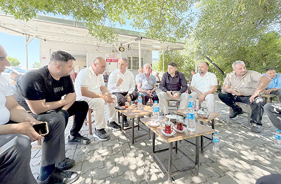 İL BAŞKANI HÜSEYİN ŞANSİ, NAKLİYECİLER SİTESİ ESNAFIYLA BULUŞTU