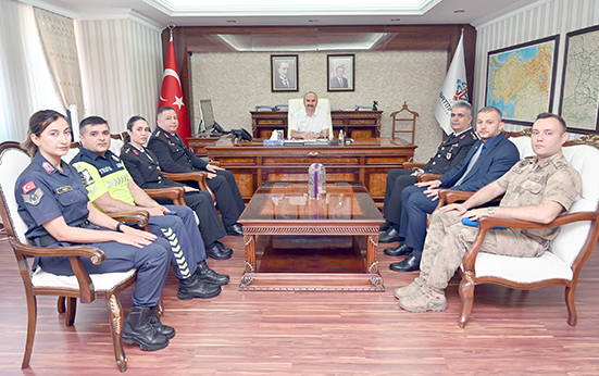 JANDARMA’DAN VALİ CANALP’A 187. YIL ZİYARETİ