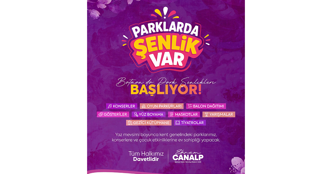 26 PARKTA YAZ COŞKUSU BAŞLIYOR