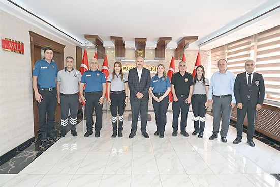 VALİ CANALP’A ÖZEL GÜVENLİK HAFTASI ZİYARETİ