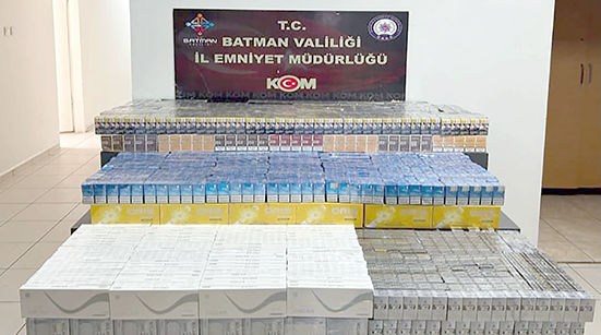 8 BİN 450 PAKET KAÇAK SİGARA ELE GEÇİRİLDİ