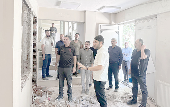 BEŞİRİ’DE POLİKLİNİK İNŞAATI YERİNDE İNCELENDİ