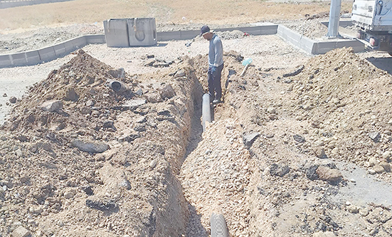 NECAT NASIROĞLU BULVARI’NDA YAĞMUR SUYU HAT ÇALIŞMASI