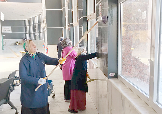 OTOBÜS TERMİNALİ’NDE KAPSAMLI HİJYEN ÇALIŞMASI
