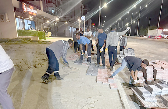 SICAK HAVALARA RAĞMEN HİZMET ARALIKSIZ SÜRÜYOR