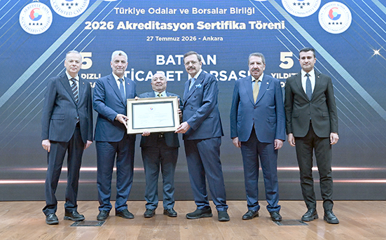 TİCARET BORSASI 5 YILDIZLI AKREDİTASYONUNU YENİLEDİ