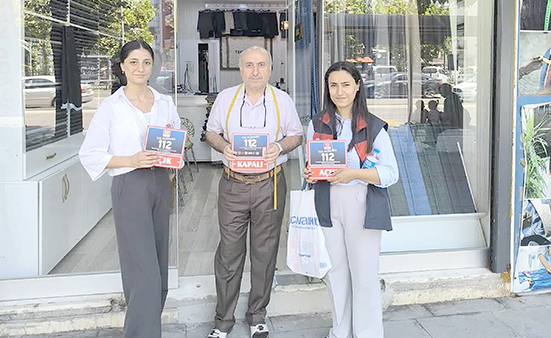 850 İŞ YERİNE 112 ACİL ÇAĞRI BİLGİLENDİRMESİ
