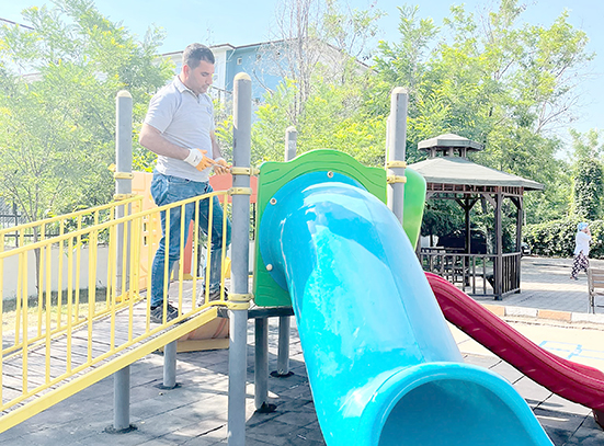 BELEDİYEDEN ÇOCUK OYUN ALANLARINA HIZLI MÜDAHALE