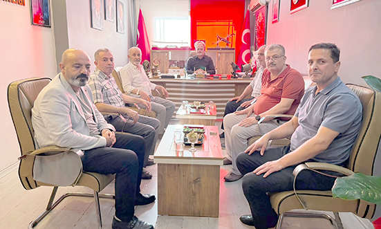 SP HEYETİ, MHP YÖNETİMİYLE GÜNDEMİ DEĞERLENDİRDİ