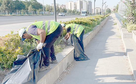 BELEDİYE EKİPLERİ 227 PARKTA SAHADA