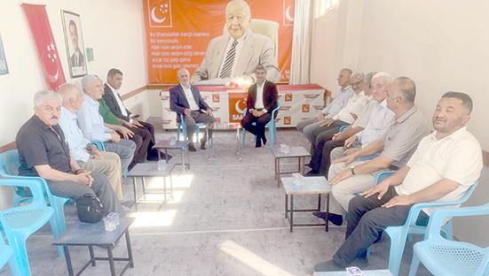 EKMEN VE YILMAZ’DAN SAADET’E NEZAKET ZİYARETİ