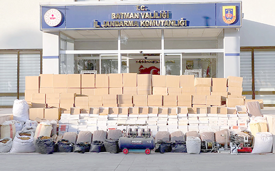 JANDARMADAN KAÇAKÇILIK OPERASYONU: 524 KİLO TÜTÜN ELE GEÇİRİLDİ
