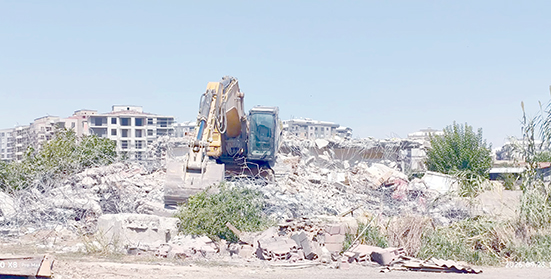 KORİK’TE BAĞLANTI YOLUNDA YIKIM VE DÜZENLEME ÇALIŞMASI