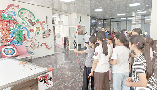 GENÇLER YAZ TATİLİNİ ETKİNLİKLERLE DEĞERLENDİRİYOR