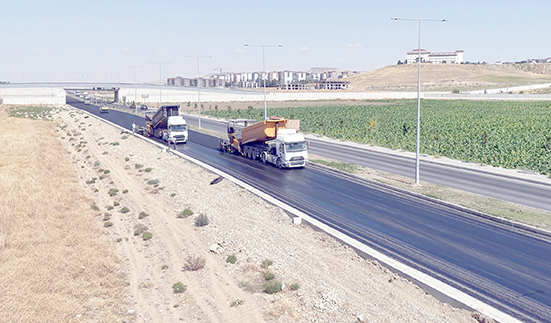 RECEP TAYYİP ERDOĞAN BULVARI’NDA 14,5 KİLOMETRELİK YOL ÇİZGİSİ