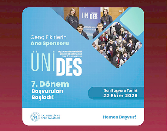 ÜNİDES 7. DÖNEM BAŞVURULARI BAŞLADI