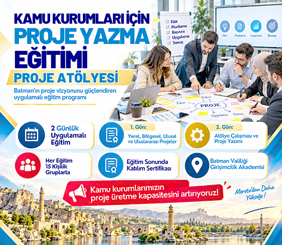 KAMU PERSONELİNE PROJE YAZMA VE HİBE EĞİTİMİ