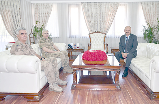 TÜMGENERAL ŞAKİR USLU’DAN VALİ CANALP’E ZİYARET