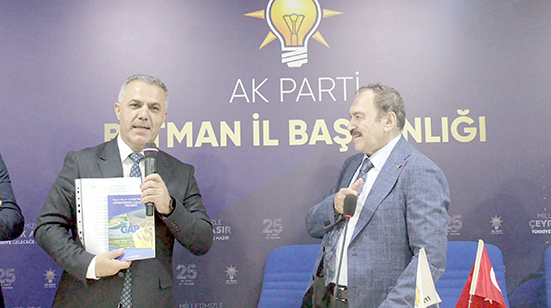 EROĞLU, TECRÜBELERİNİ BATMAN TEŞKİLATIYLA PAYLAŞTI